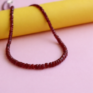 Ruby Beaded Necklace