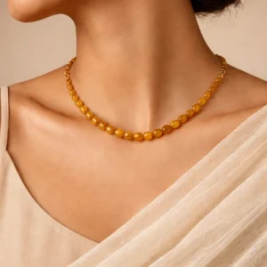Amber Handmade gemstone Necklace (2)