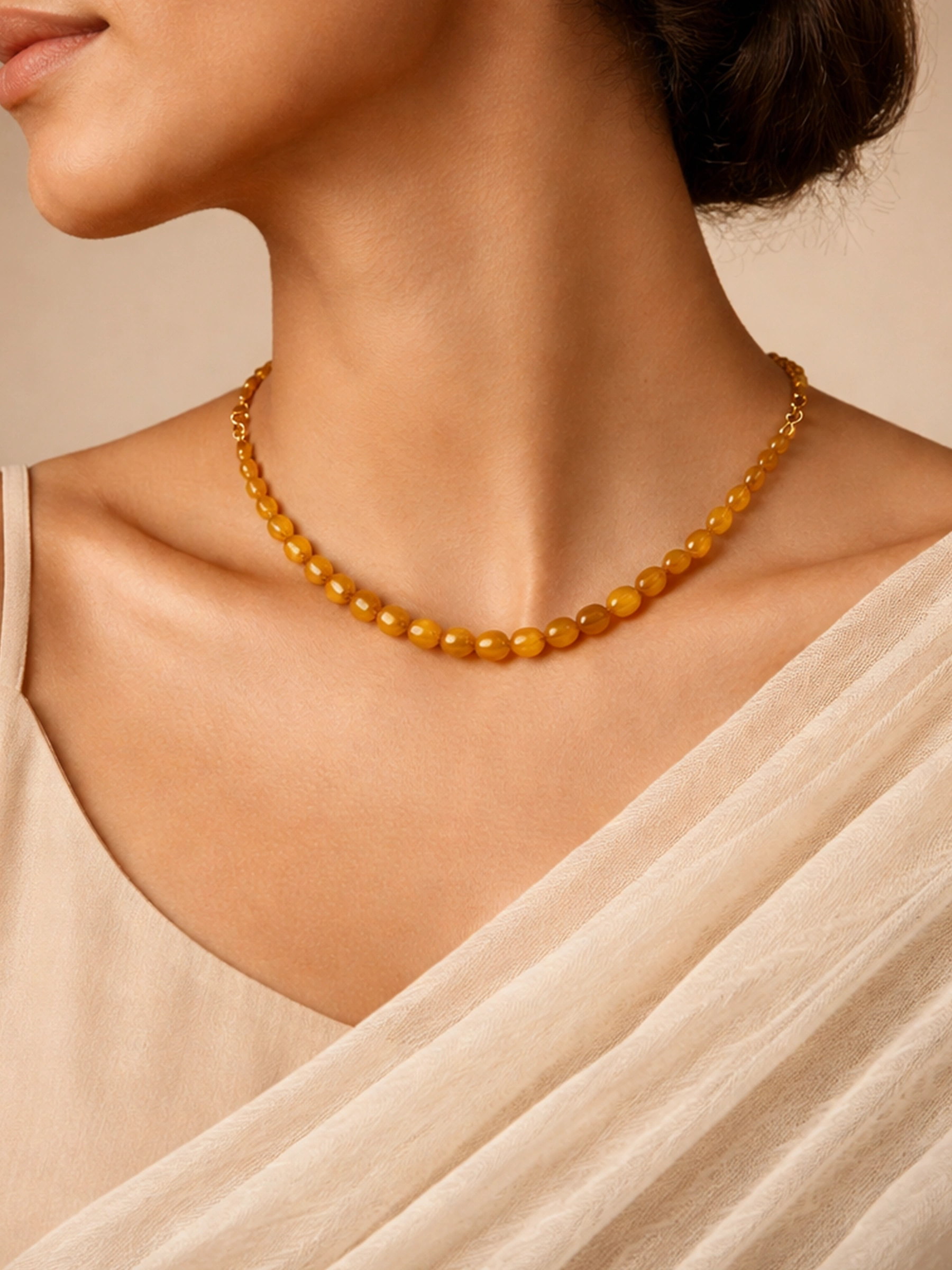 Amber Handmade gemstone Necklace (2)