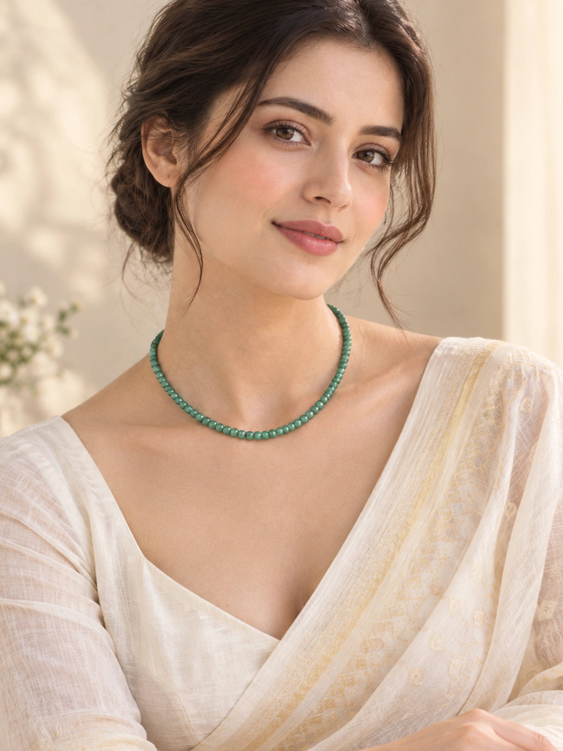 Emerald Beads Necklace