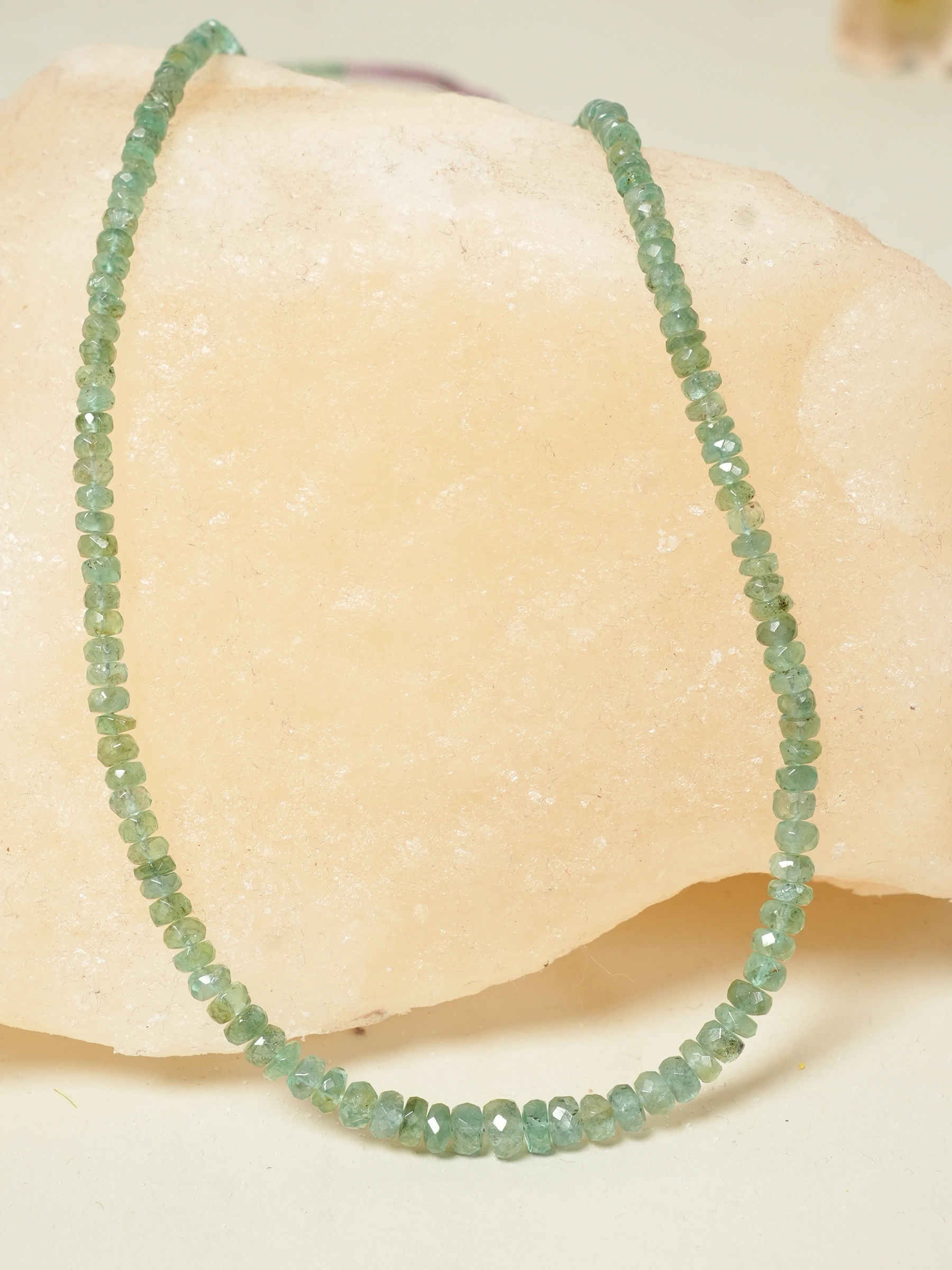 Emerald Faceted Necklace
