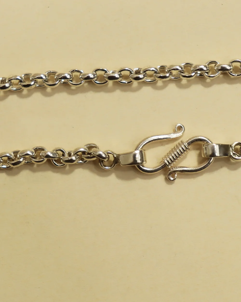 Minimal silver chain anklet for women,
