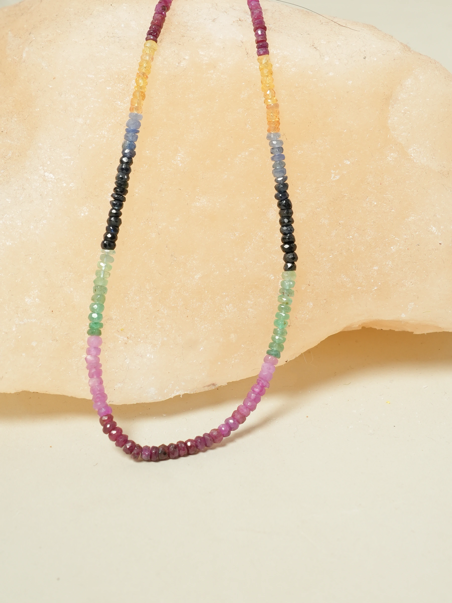Multi Tourmaline Beaded Necklace