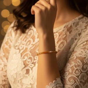 Natural Yellow Sapphire Beaded Bracelet