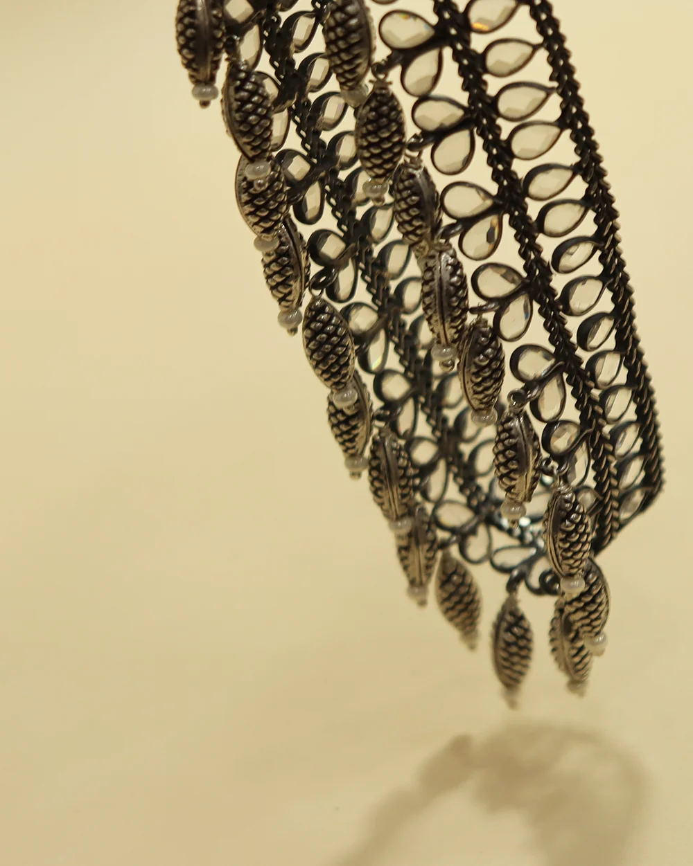 Oxidized Silver Anklet for Women
