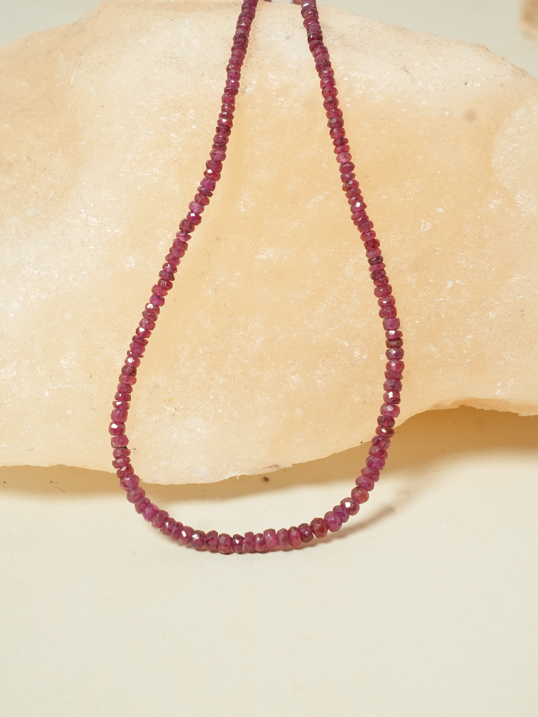 Ruby Beaded Necklace