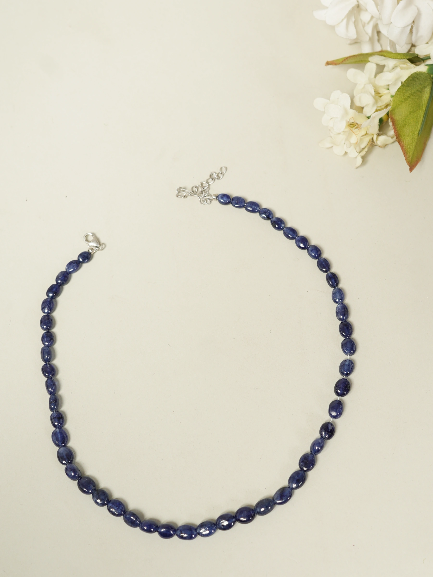 blue gemstone necklace