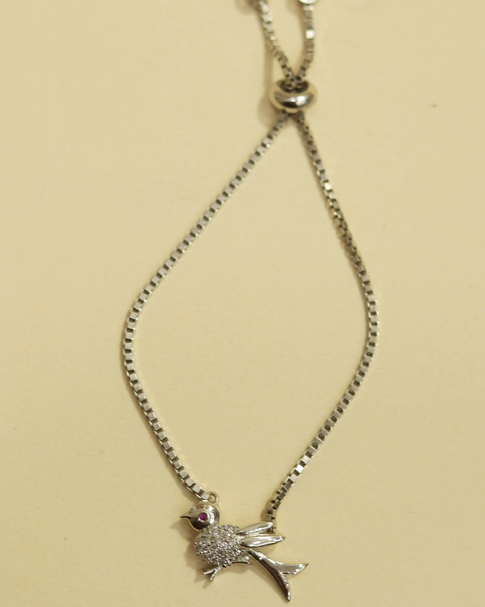 925 Silver Adjustable Bird Bracelet