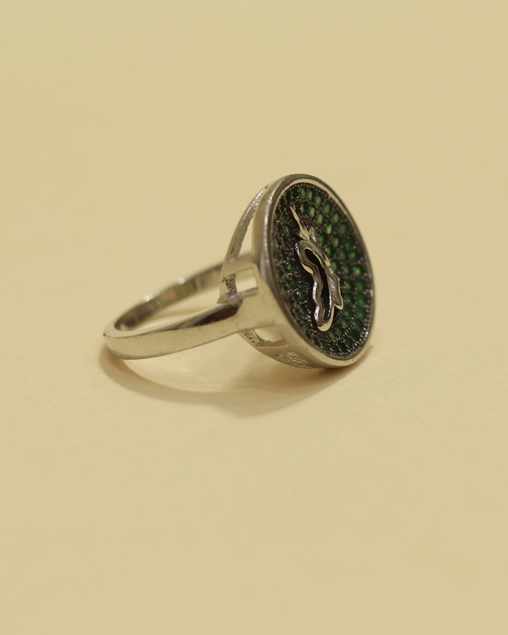 925 Silver Peacock Designer Cocktail Ring