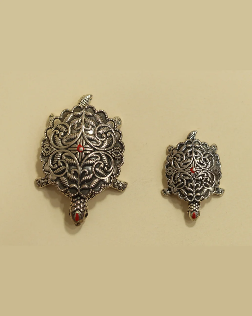 925 Silver Turtle Figurine for Home Decor