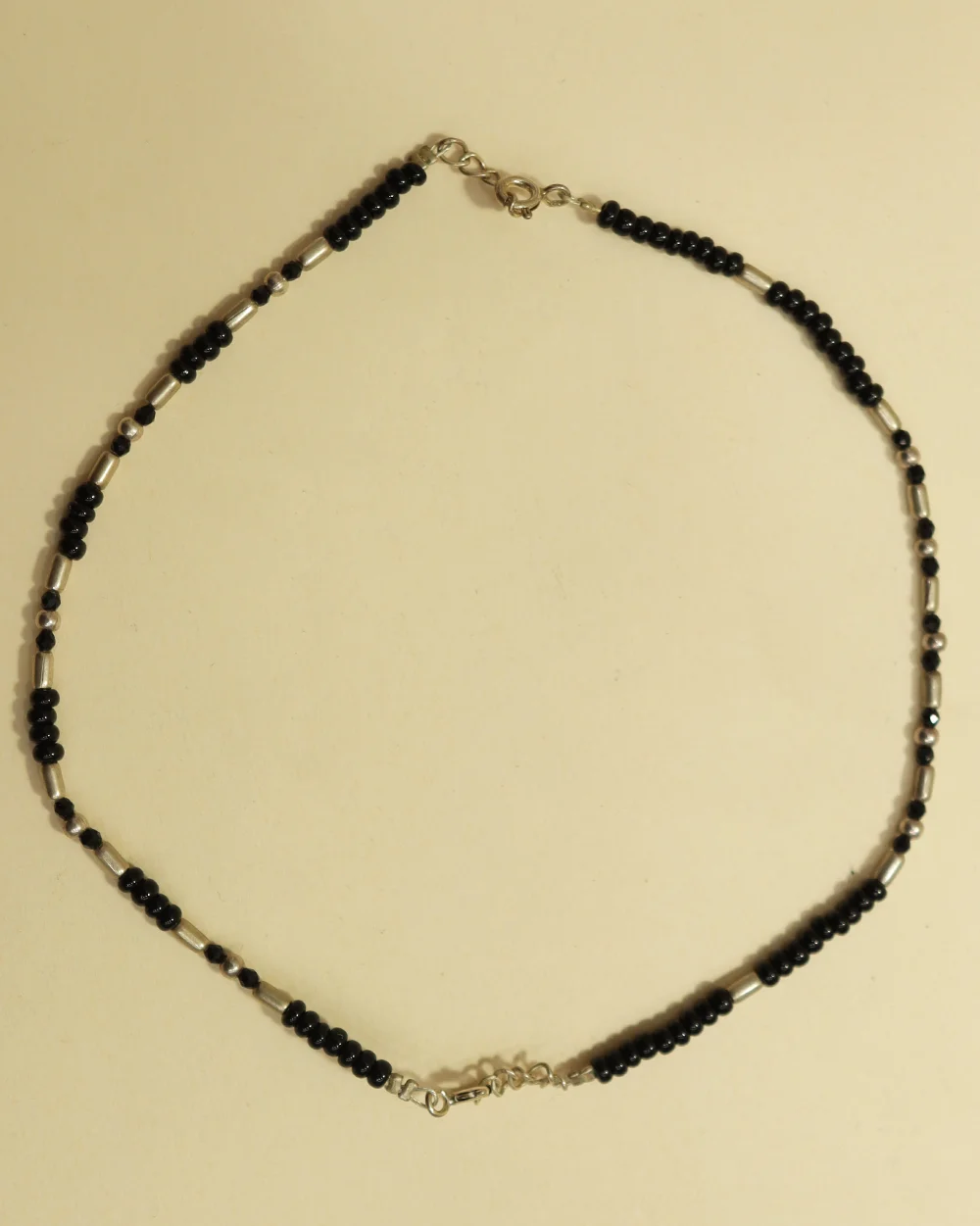 925 Sterling Silver Black Bead Kids Bracelet