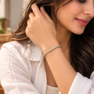 925 Sterling Silver Chain Bracelet for Women