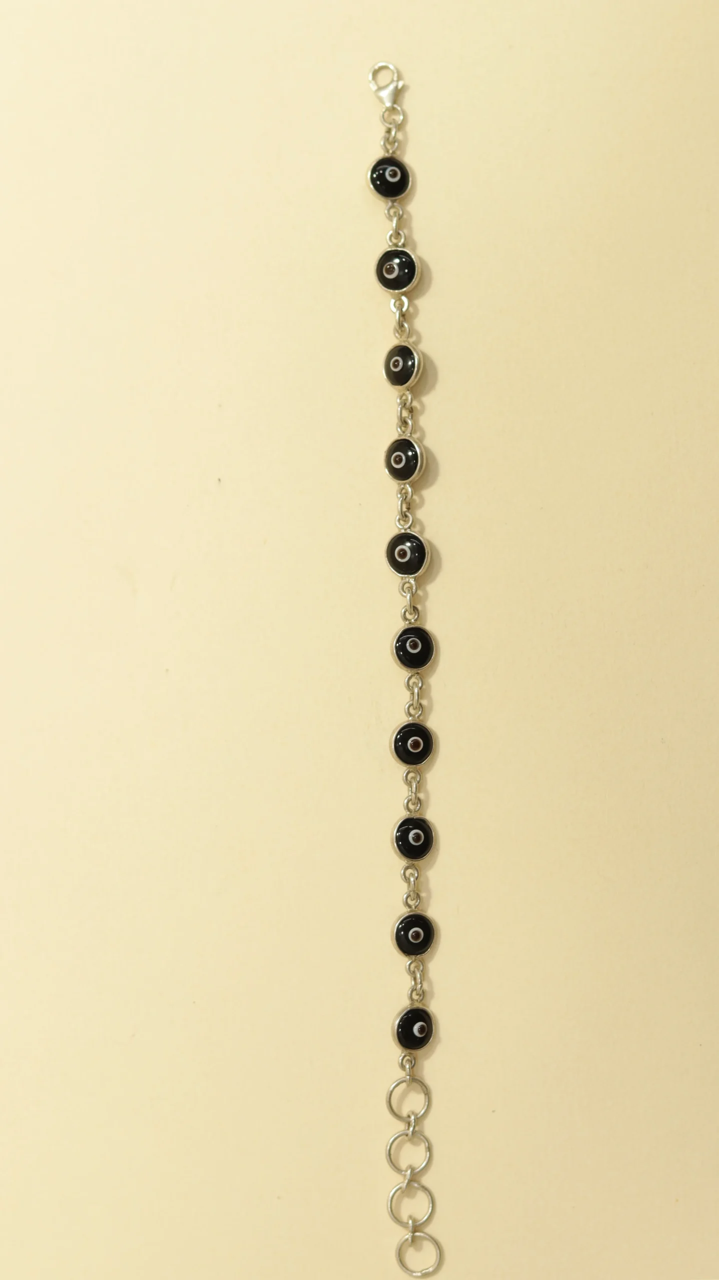 Adjustable 925 Silver Evil Eye Bracelet