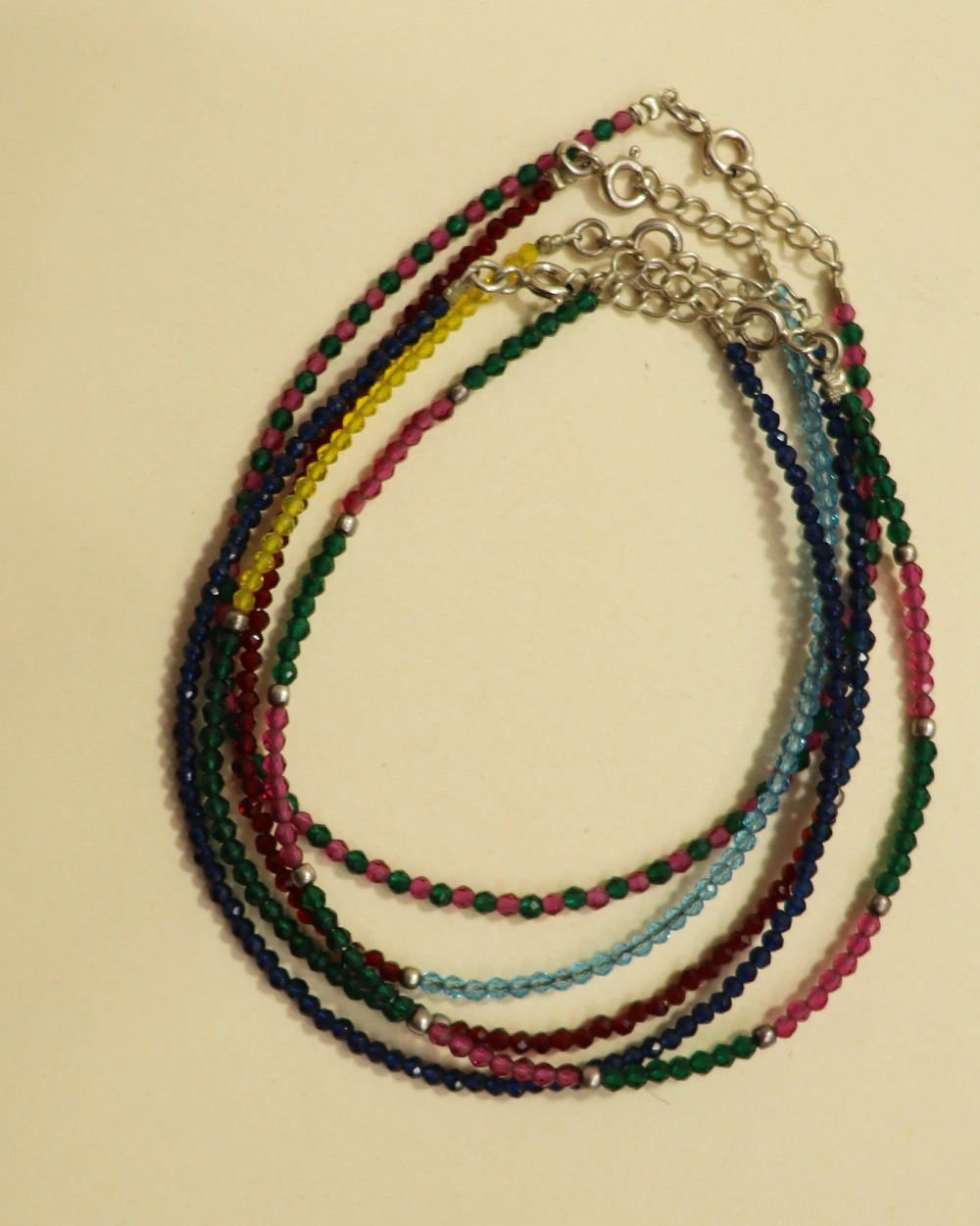 Adjustable Multicolor Gemstone Bracelet