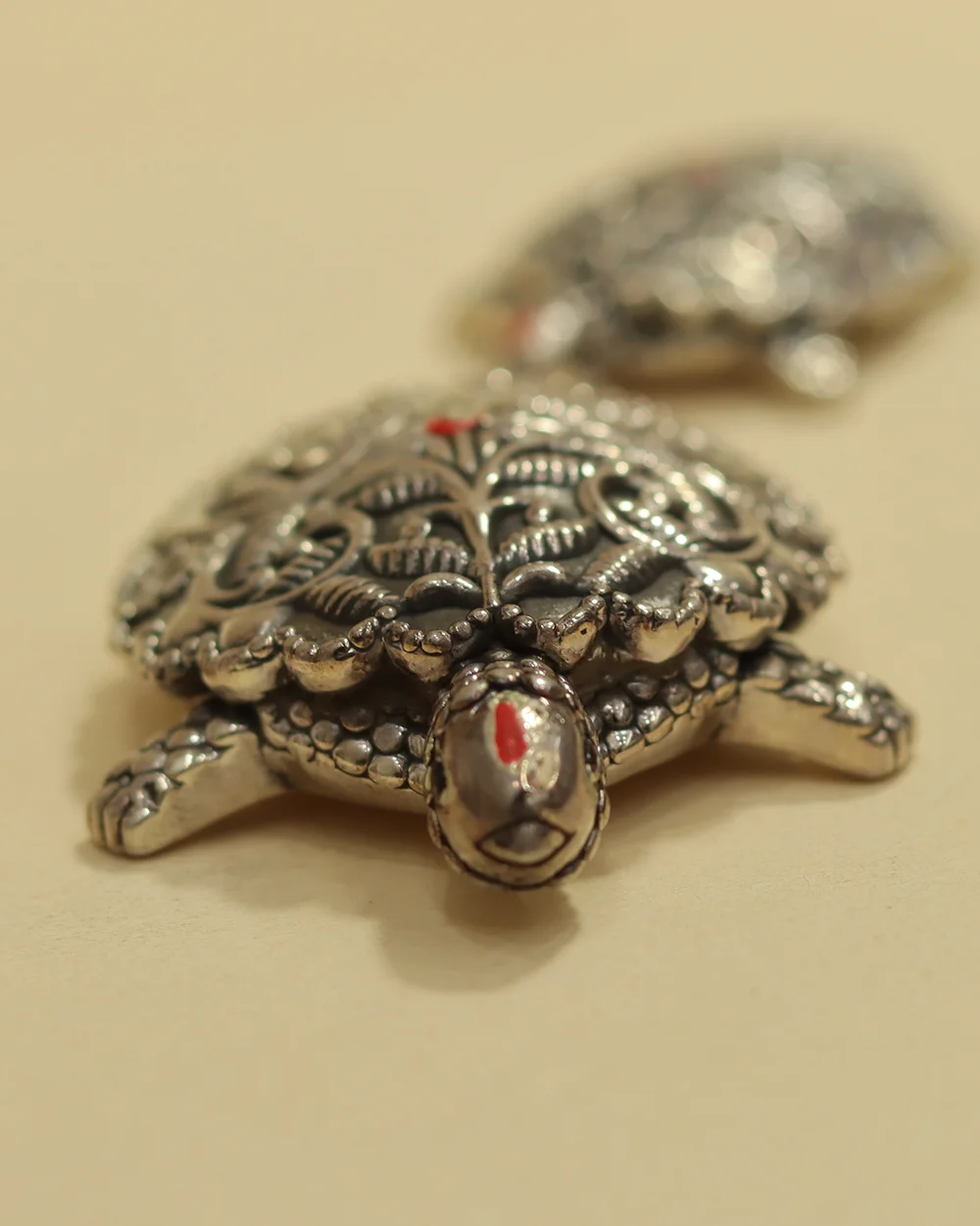 Antique Sterling Silver Turtle for Vastu Decor