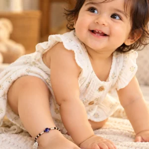 Black Beads Fish Charm Nazar Battu for Kids