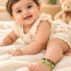 Black Beads Nazar Battu Bracelet for Kids