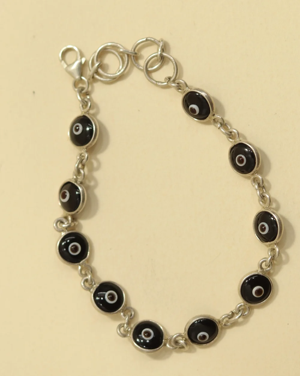 - Black Nazar Silver Bracelet for Women