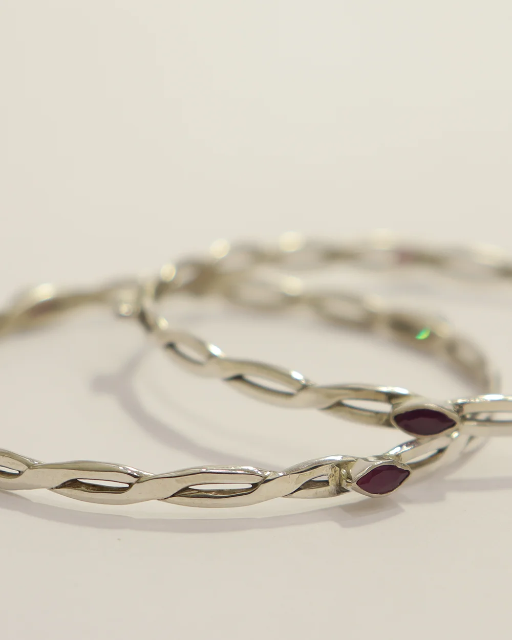 Minimal Silver Infinity Bracelet Set