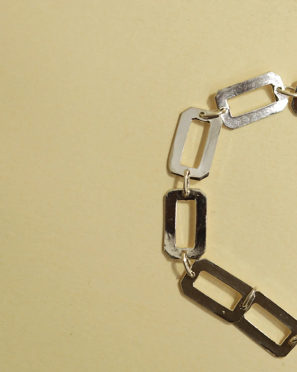 Minimalist 925 Silver Link Bracelet for Women